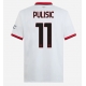 AC Milan Christian Pulisic #11 Vieraspaita 2024-25 Lyhythihainen