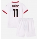 AC Milan Christian Pulisic #11 Vieraspaita Lapsille 2024-25 Lyhythihainen (+ Lyhyet housut)