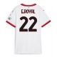 AC Milan Emerson Royal #22 Vieraspaita Naisten 2024-25 Lyhythihainen