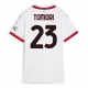 AC Milan Fikayo Tomori #23 Vieraspaita Naisten 2024-25 Lyhythihainen