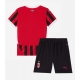 AC Milan Kotipaita Lapsille 2024-25 Lyhythihainen (+ Lyhyet housut)