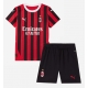 AC Milan Rafael Leao #10 Kotipaita Lapsille 2024-25 Lyhythihainen (+ Lyhyet housut)