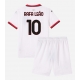 AC Milan Rafael Leao #10 Vieraspaita Lapsille 2024-25 Lyhythihainen (+ Lyhyet housut)