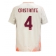 AS Roma Bryan Cristante #4 Vieraspaita 2024-25 Lyhythihainen
