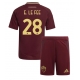 AS Roma Enzo Le Fee #28 Kotipaita Lapsille 2024-25 Lyhythihainen (+ Lyhyet housut)