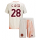 AS Roma Enzo Le Fee #28 Vieraspaita Lapsille 2024-25 Lyhythihainen (+ Lyhyet housut)