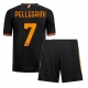 AS Roma Lorenzo Pellegrini #7 Kolmaspaita Lapsille 2023-24 Lyhythihainen (+ Lyhyet housut)