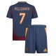 AS Roma Lorenzo Pellegrini #7 Kolmaspaita Lapsille 2024-25 Lyhythihainen (+ Lyhyet housut)