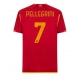 AS Roma Lorenzo Pellegrini #7 Kotipaita 2023-24 Lyhythihainen