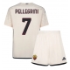 AS Roma Lorenzo Pellegrini #7 Vieraspaita Lapsille 2023-24 Lyhythihainen (+ Lyhyet housut)