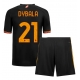 AS Roma Paulo Dybala #21 Kolmaspaita Lapsille 2023-24 Lyhythihainen (+ Lyhyet housut)