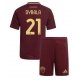 AS Roma Paulo Dybala #21 Kotipaita Lapsille 2024-25 Lyhythihainen (+ Lyhyet housut)