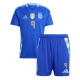 Argentiina Julian Alvarez #9 Vieraspaita Lapsille Copa America 2024 Lyhythihainen (+ Lyhyet housut)