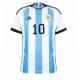 Argentiina Lionel Messi #10 Kotipaita MM-kisat 2022 Lyhythihainen