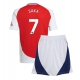 Arsenal Bukayo Saka #7 Kotipaita Lapsille 2024-25 Lyhythihainen (+ Lyhyet housut)
