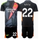 Arsenal David Raya #22 Maalivahti Kolmaspaita Lapsille 2024-25 Lyhythihainen (+ Lyhyet housut)