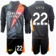 Arsenal David Raya #22 Maalivahti Kolmaspaita Lapsille 2024-25 Pitkähihainen (+ Lyhyet housut)