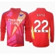 Arsenal David Raya #22 Maalivahti Vieraspaita 2024-25 Pitkähihainen