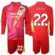 Arsenal David Raya #22 Maalivahti Vieraspaita Lapsille 2024-25 Pitkähihainen (+ Lyhyet housut)