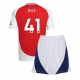 Arsenal Declan Rice #41 Kotipaita Lapsille 2024-25 Lyhythihainen (+ Lyhyet housut)