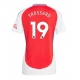 Arsenal Leandro Trossard #19 Kotipaita Naisten 2024-25 Lyhythihainen