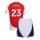 Arsenal Mikel Merino #23 Kotipaita Lapsille 2024-25 Lyhythihainen (+ Lyhyet housut)