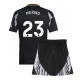 Arsenal Mikel Merino #23 Vieraspaita Lapsille 2024-25 Lyhythihainen (+ Lyhyet housut)