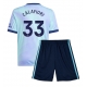 Arsenal Riccardo Calafiori #33 Kolmaspaita Lapsille 2024-25 Lyhythihainen (+ Lyhyet housut)