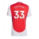 Arsenal Riccardo Calafiori #33 Kotipaita 2024-25 Lyhythihainen