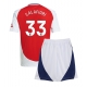 Arsenal Riccardo Calafiori #33 Kotipaita Lapsille 2024-25 Lyhythihainen (+ Lyhyet housut)