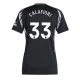Arsenal Riccardo Calafiori #33 Vieraspaita Naisten 2024-25 Lyhythihainen