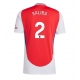 Arsenal William Saliba #2 Kotipaita 2024-25 Lyhythihainen