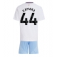 Aston Villa Boubacar Kamara #44 Vieraspaita Lapsille 2024-25 Lyhythihainen (+ Lyhyet housut)