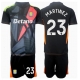 Aston Villa Emiliano Martinez #23 Maalivahti Vieraspaita Lapsille 2024-25 Lyhythihainen (+ Lyhyet housut)