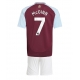 Aston Villa John McGinn #7 Kotipaita Lapsille 2024-25 Lyhythihainen (+ Lyhyet housut)