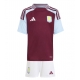 Aston Villa Kotipaita Lapsille 2024-25 Lyhythihainen (+ Lyhyet housut)