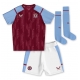 Aston Villa Moussa Diaby #19 Kotipaita Lapsille 2023-24 Lyhythihainen (+ Lyhyet housut)