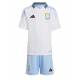 Aston Villa Vieraspaita Lapsille 2024-25 Lyhythihainen (+ Lyhyet housut)