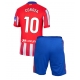 Atletico Madrid Angel Correa #10 Kotipaita Lapsille 2024-25 Lyhythihainen (+ Lyhyet housut)