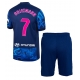 Atletico Madrid Antoine Griezmann #7 Kolmaspaita Lapsille 2024-25 Lyhythihainen (+ Lyhyet housut)