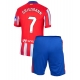 Atletico Madrid Antoine Griezmann #7 Kotipaita Lapsille 2024-25 Lyhythihainen (+ Lyhyet housut)