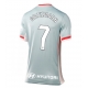 Atletico Madrid Antoine Griezmann #7 Vieraspaita Naisten 2024-25 Lyhythihainen