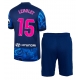 Atletico Madrid Clement Lenglet #15 Kolmaspaita Lapsille 2024-25 Lyhythihainen (+ Lyhyet housut)