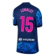 Atletico Madrid Clement Lenglet #15 Kolmaspaita Naisten 2024-25 Lyhythihainen