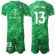 Atletico Madrid Jan Oblak #13 Maalivahti Vieraspaita Lapsille 2024-25 Lyhythihainen (+ Lyhyet housut)