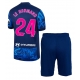 Atletico Madrid Robin Le Normand #24 Kolmaspaita Lapsille 2024-25 Lyhythihainen (+ Lyhyet housut)
