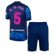 Atletico Madrid Rodrigo De Paul #5 Kolmaspaita Lapsille 2024-25 Lyhythihainen (+ Lyhyet housut)