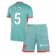 Atletico Madrid Rodrigo De Paul #5 Vieraspaita Lapsille 2024-25 Lyhythihainen (+ Lyhyet housut)