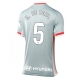Atletico Madrid Rodrigo De Paul #5 Vieraspaita Naisten 2024-25 Lyhythihainen