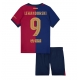 Barcelona Robert Lewandowski #9 Kotipaita Lapsille 2024-25 Lyhythihainen (+ Lyhyet housut)